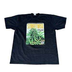 Streetwise Clothing Co Weed Bud 420 California Heavyweight Black T-Shirt Men 3XL